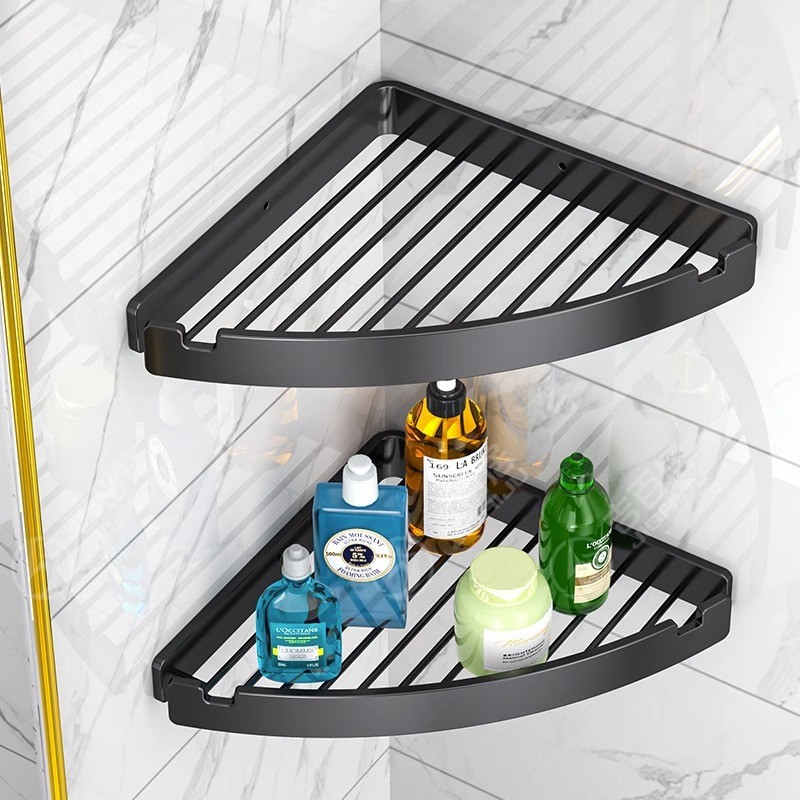 Bathroom Triangle Shelf Toilet Perforation-Free Bathroom Shower Room ...