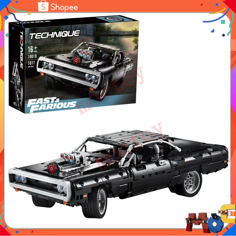 Kit De Construction Dodge Charger Racing Car - 1077 Pièces - Modèle Technique Pour Ado 12+