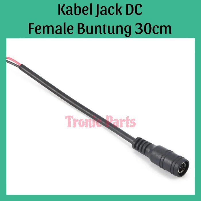 Jack DC Female Cable Stump Power Cable CCTV Arduino Adapter 30cm ...