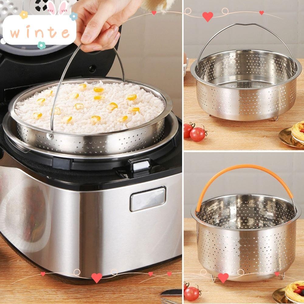 WINTE Food Steamer Basket, Stainless Steel Rice Pressure Cooker