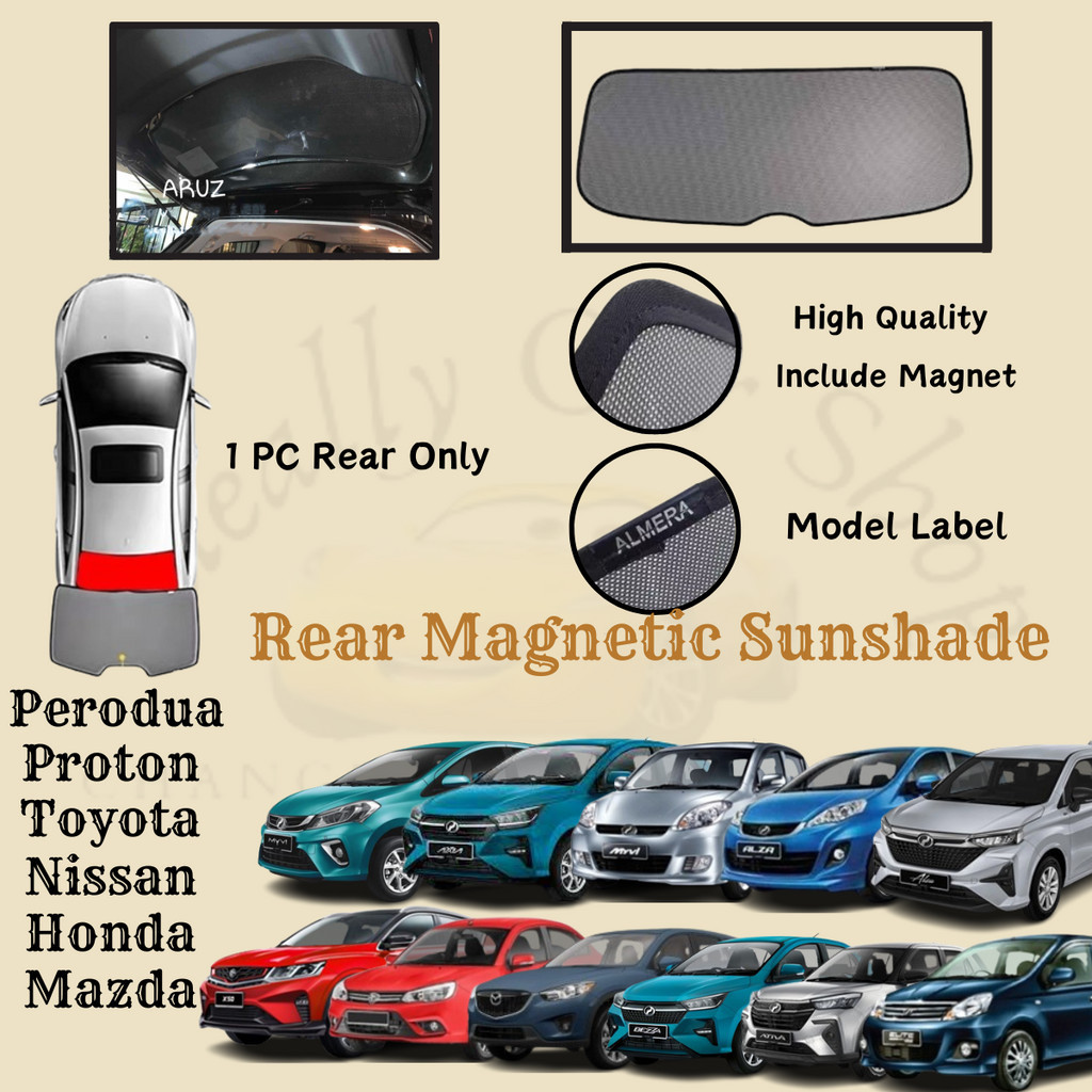 Car Rear Windscreen Car Sunshade Proton Perodua Myvi Axia Viva Alza ...