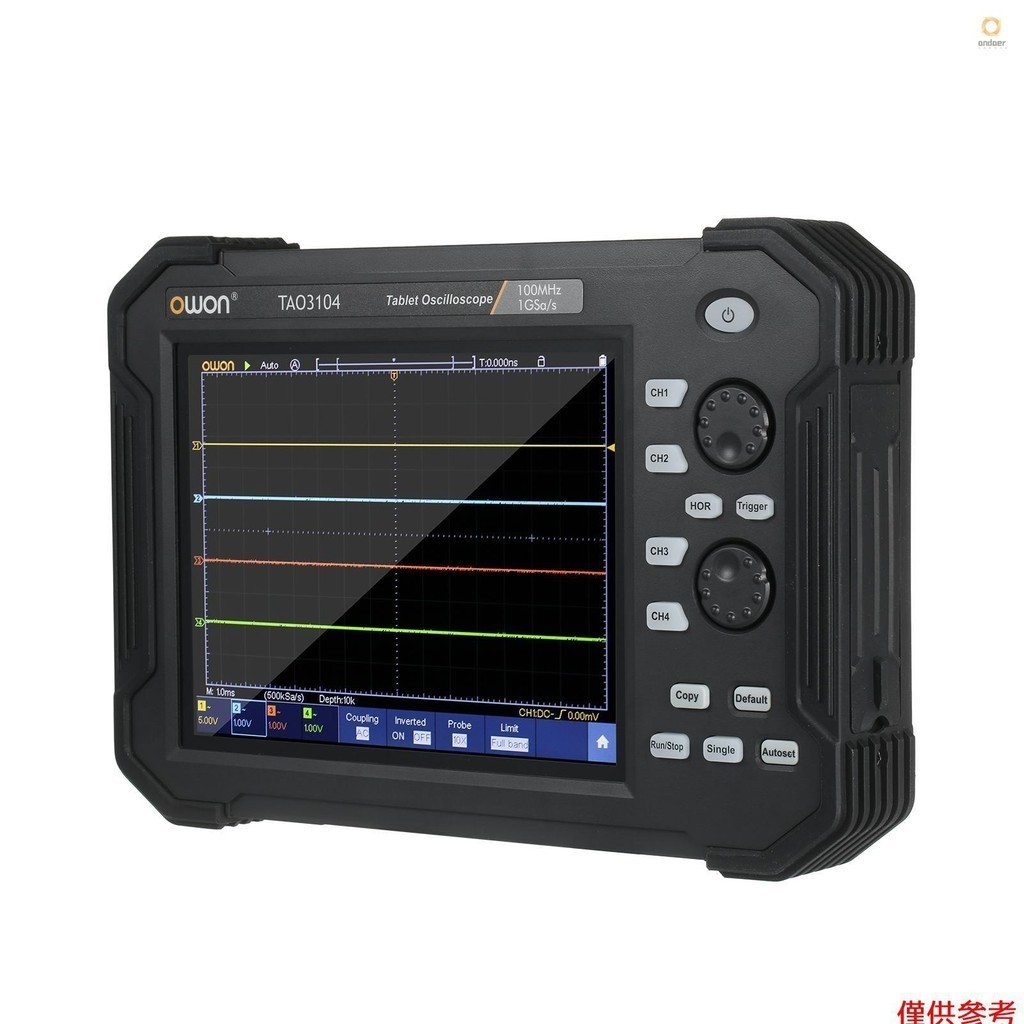 Owon Portable Tablet Digital Oscilloscope TAO3104 8 Inch LCD Touch