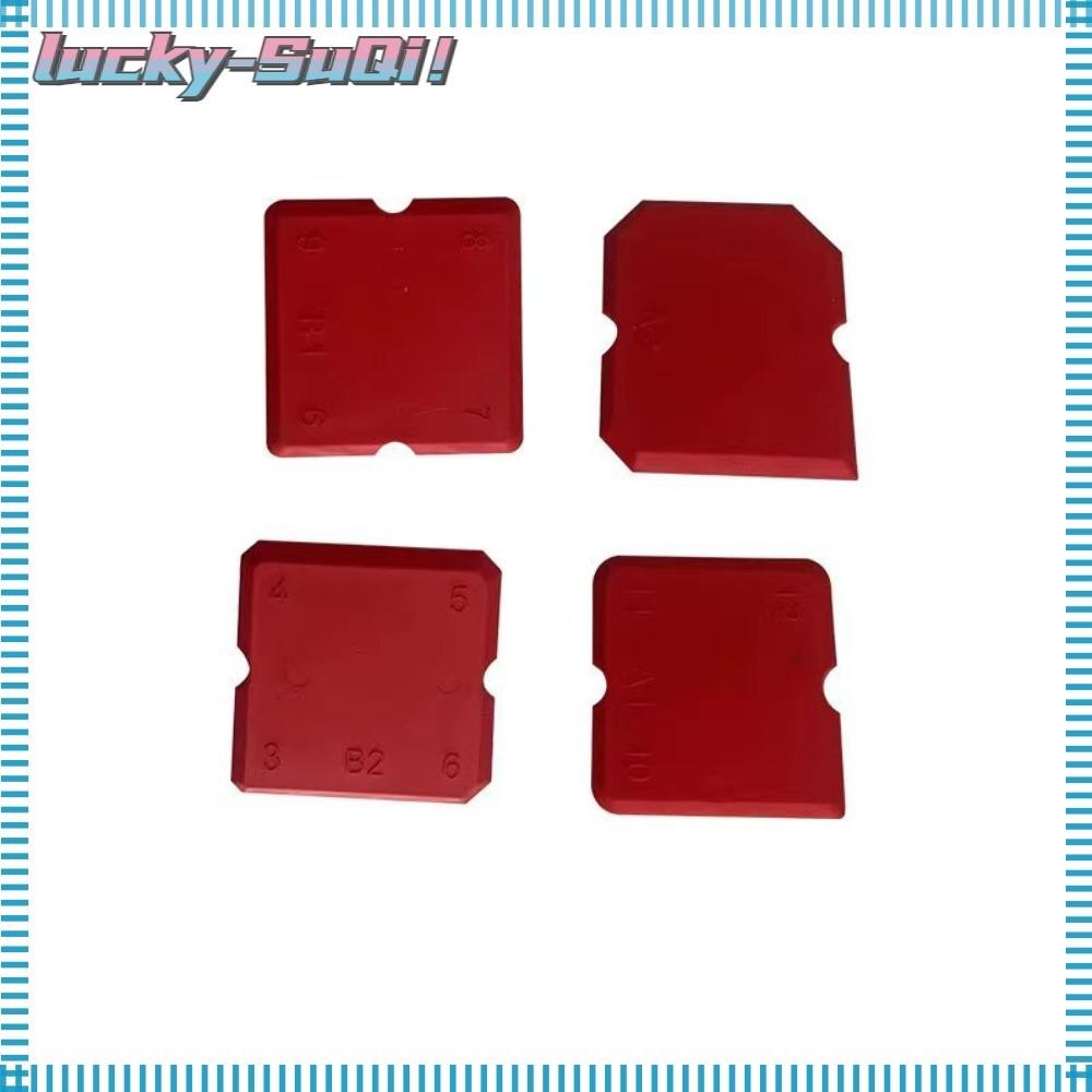 LUCKYSUQI 4Pcs Caulking Wedges, 0.39in Silicone Caulking Tool Kit
