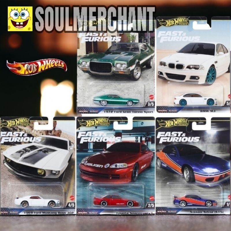 Hotwheels FAST & FURIOUS 2024 LOT F SET 5pcs - NISSAN SILVIA S15 ...