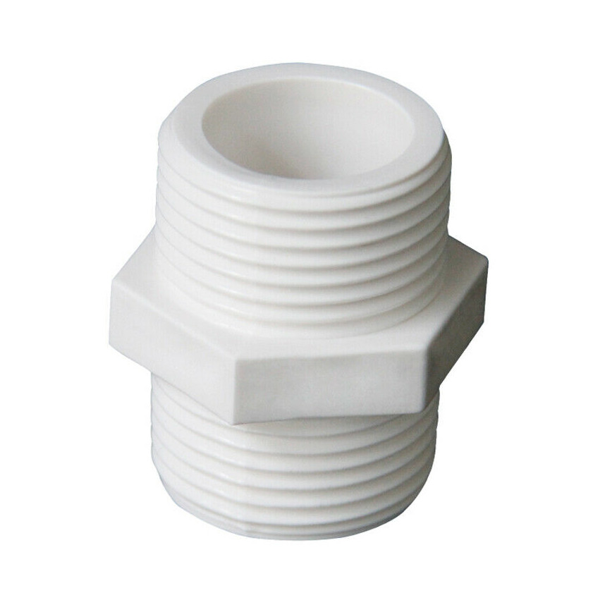 PVC Penghubung Ulir Nipple Sama Fitting Adaptar Coupler BSP Male 1/2 ...