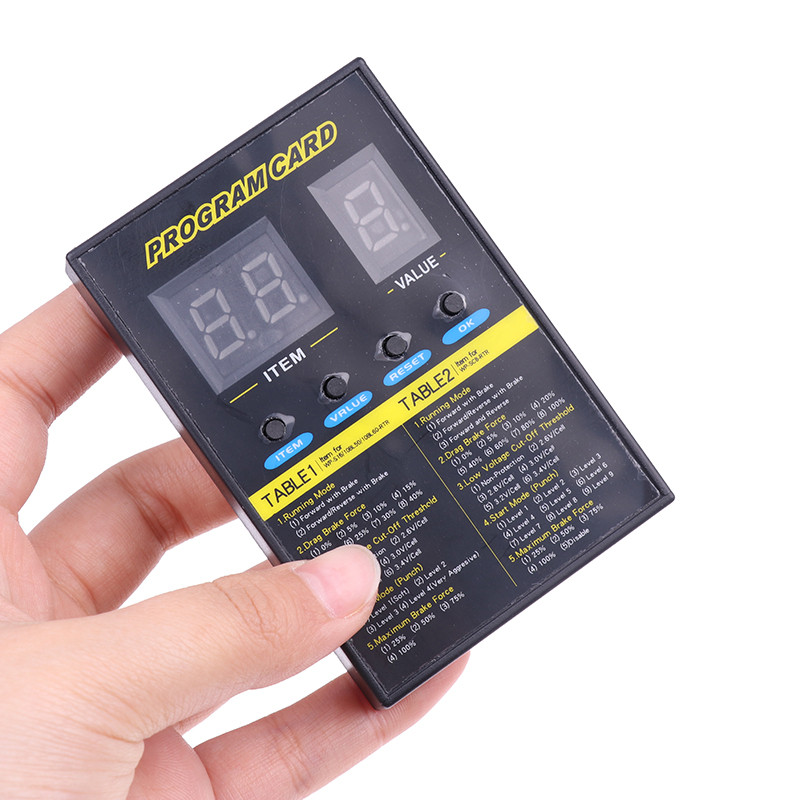 Hobbywing RC Program Card For XERUN and EZRUN SC8 Brushless ESC QuicRun ...