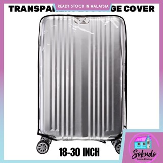 Ready Stock KL Cover Luggage Protector Transparent PVC Usable