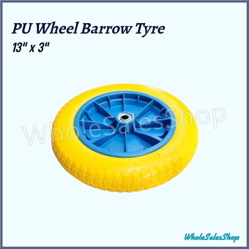 13 X 3 Heavy Duty Pu Wheel Barrow Tyre Tayar Kereta Sorong 鸡公车轮 Shopee Malaysia 8020