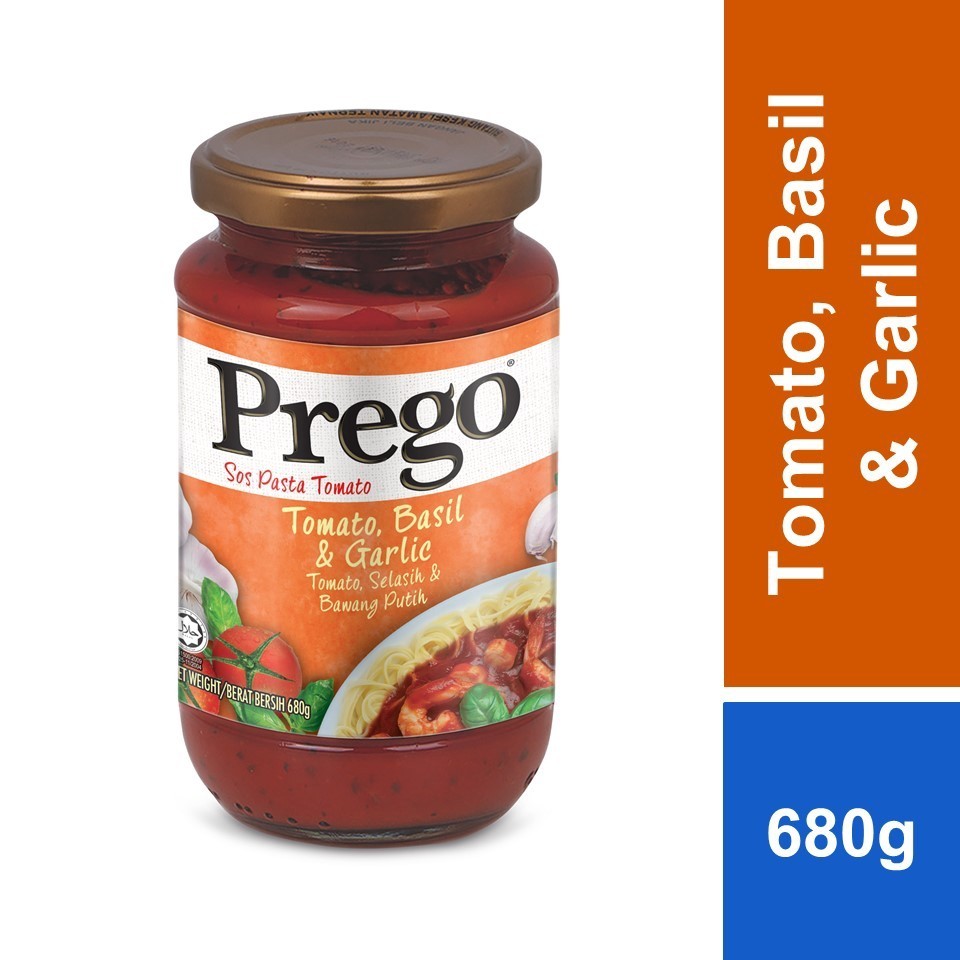 Prego Tomato, Basil & Garlic Pasta Sauce 680g Shopee Malaysia