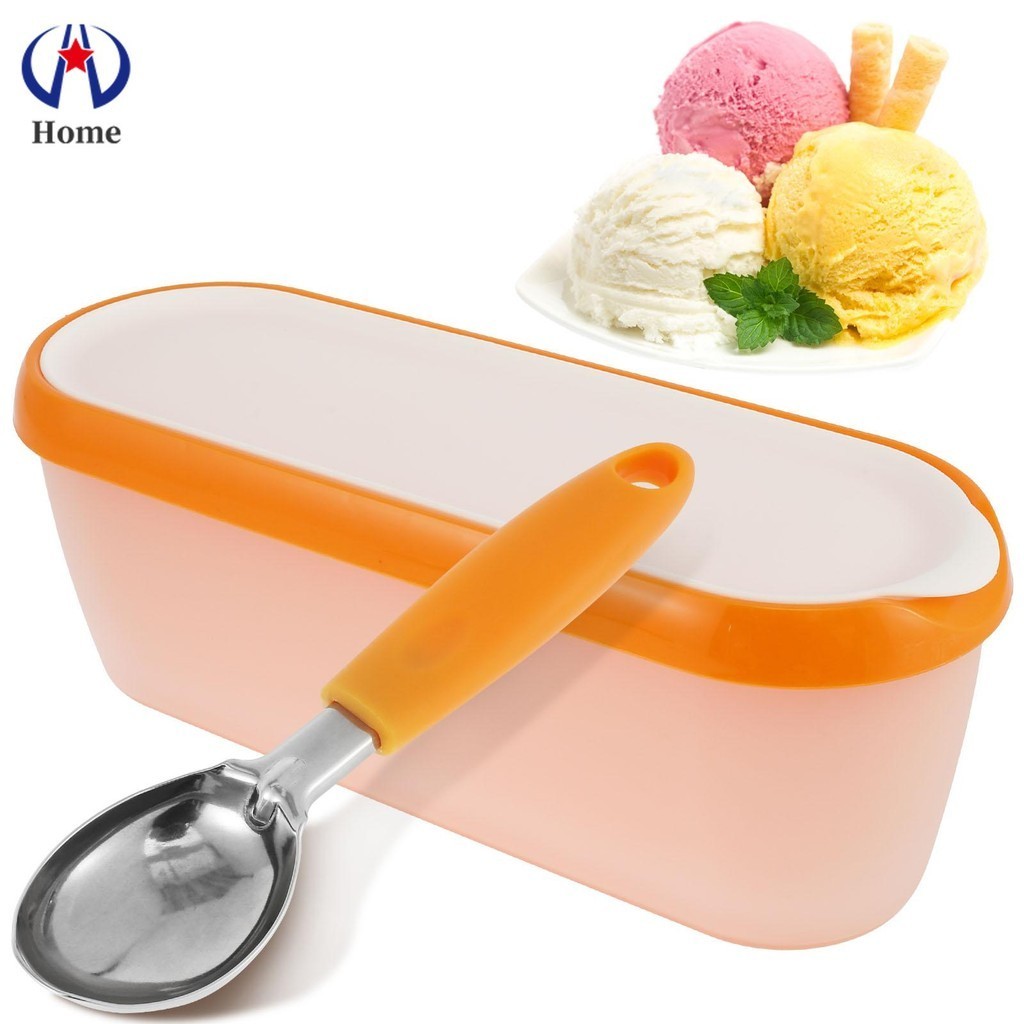 Ice Cream Containers with Lid and Spoon Reusable Ice Cream Pints Tub