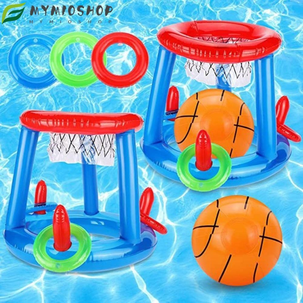 MIOSHOP Inflatable Ring Throwing Ferrule Game, Interactive Fun Floating ...