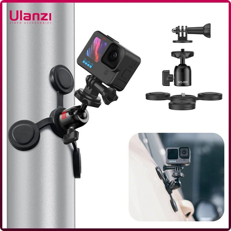Ulanzi GO-001 Magnetic Mount for Action Camera Triangular Holder with 1 ...