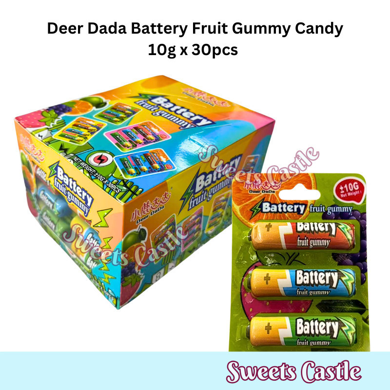 Halal Deer Dada Battery Fruit Gummy Candy 10g x 30pcs [YES NIAGA ...