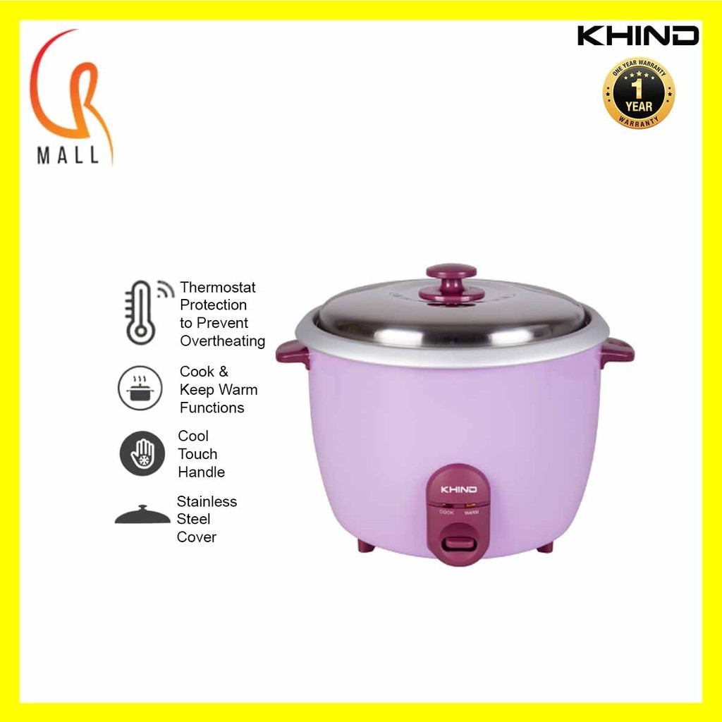 Khind 1.8L RC718 Electric Rice Cooker - Purple | Shopee Malaysia