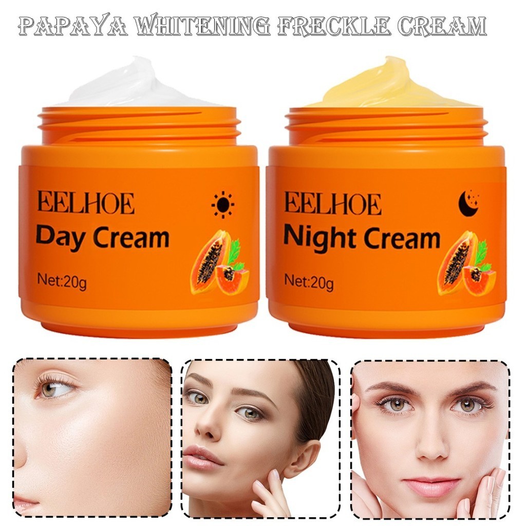 Eelhoe Papaya Whitening Freckle Cream Fade Facial Freckles Dark Spots ...