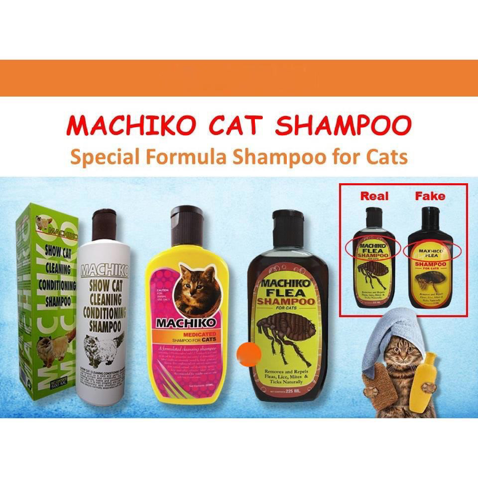 MACHIKO SHAMPOO FOR CATS (FLEA, MEDICATED, TEARLESS, SHOW CAT CLEANING