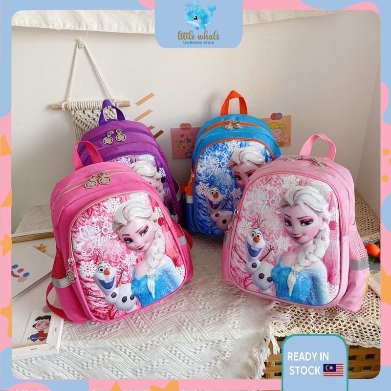 🐳School Bag Kids FROZEN Princess Elsa Anna Girls Kids Toddler Backpack ...