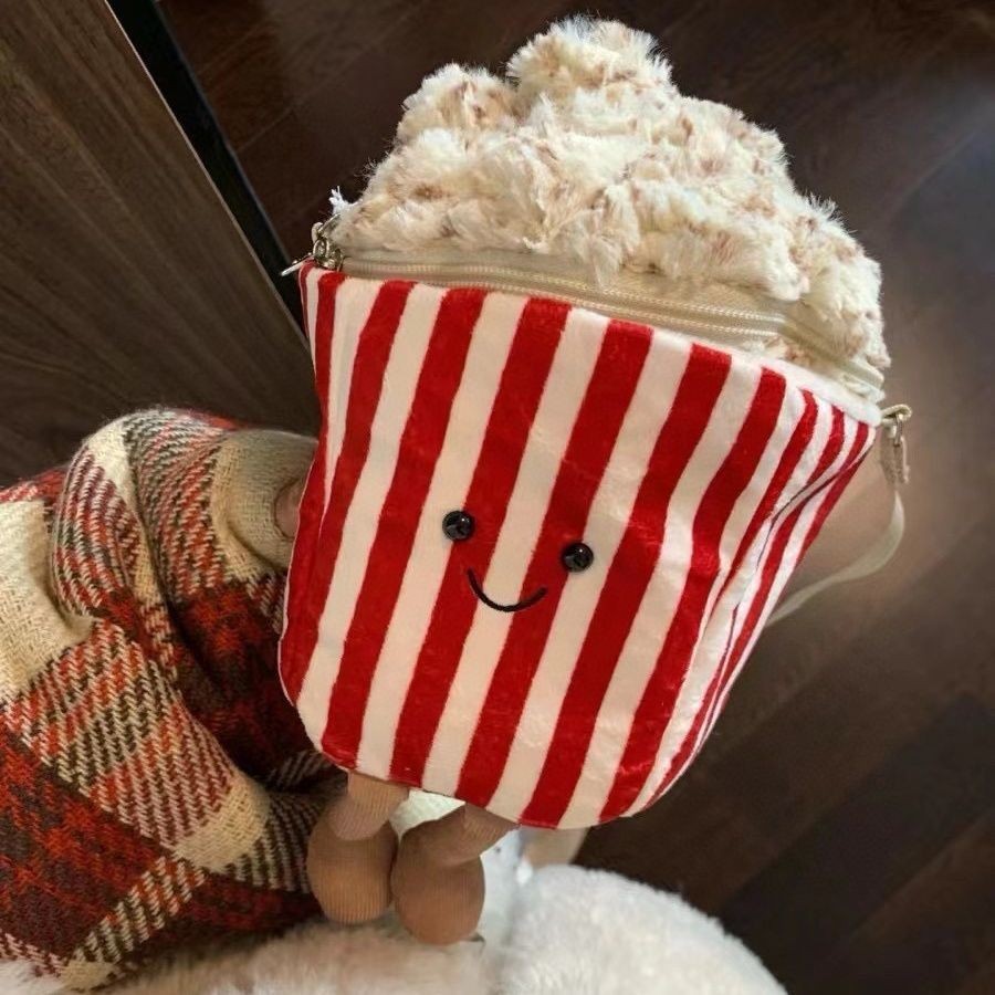 Jellycat Cute Popcorn Bag Messenger Bag Plush Children's Bag Gifts for Girls Shopee Malaysia