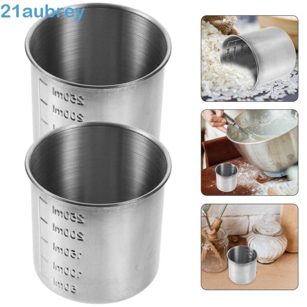 AUBREY1 Stainless Steel Measuring Cup, Rustproof with Scale Measuring ...
