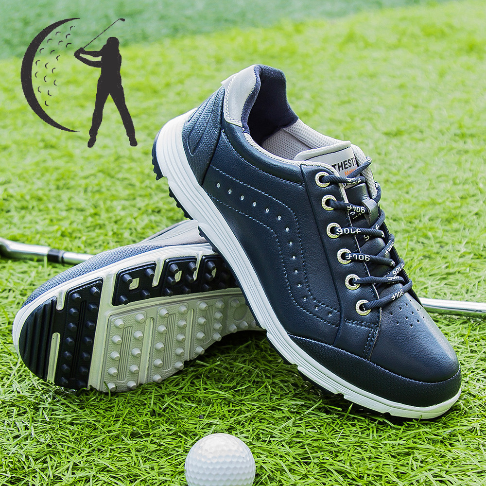 Men's Casual Golf Shoes Waterproof Golf Training Sneakers | Shopee Malaysia