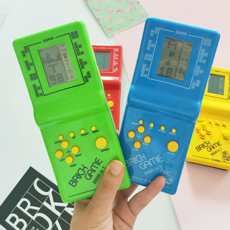 Tetris game console childhood 80s nostalgic boxed electronic black and ...