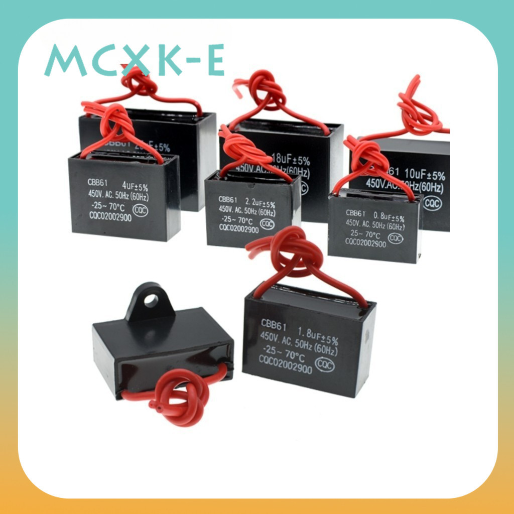 CBB61 450V 0.8UF 1UF 1.2UF 1.5UF 1.8UF 2UF 2.2UF 2.5UF 2.7UF 3UF 3.5UF ...