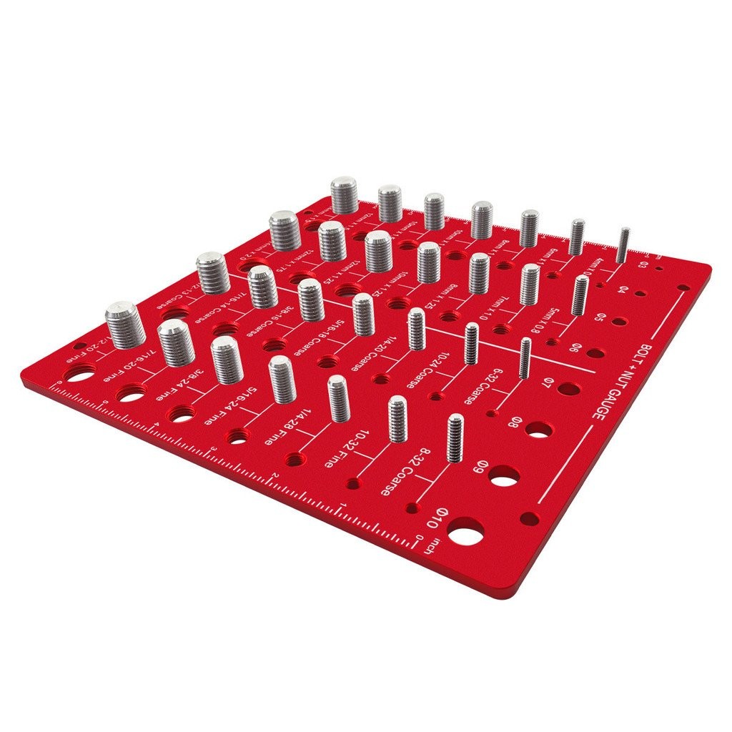 Metric Inch Thread Measuring Gauge Nut and Bolt Thread Logo Checker ...