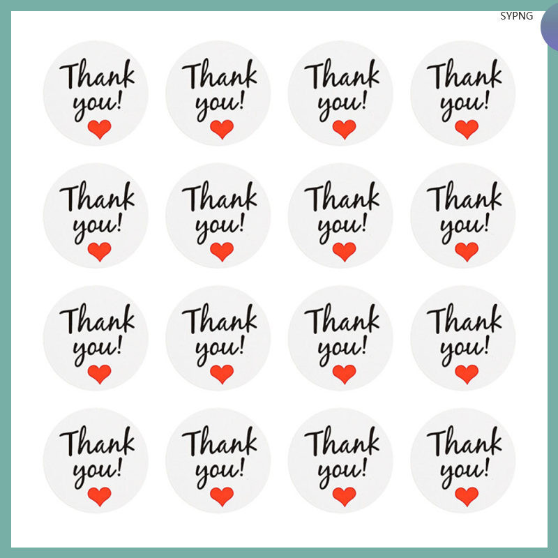shaoyiping 10 Sheets Blessing Sticker Labels Thank You Adhesive ...