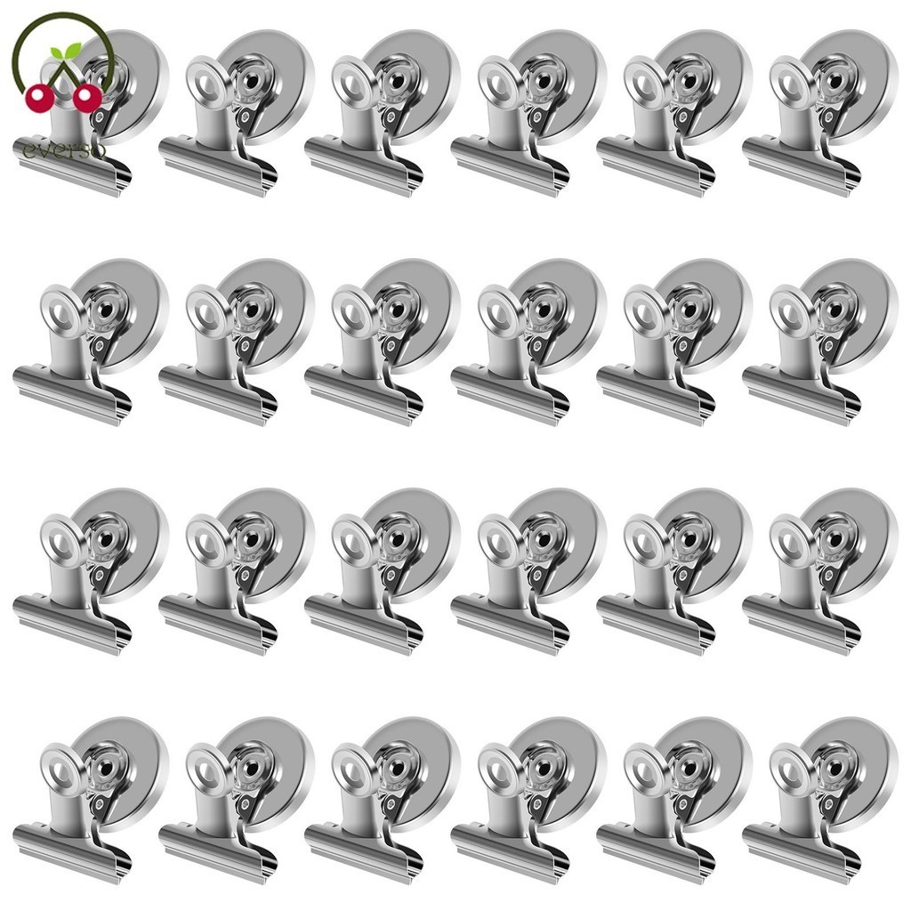 24 Pack Clips Fridge Clips Stainless Steel