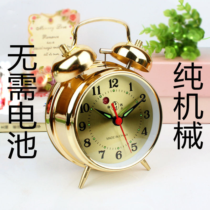Metal Spring Oldfashioned Mechanical Alarm Clock With Big Ringtone Metal Movement Chicken