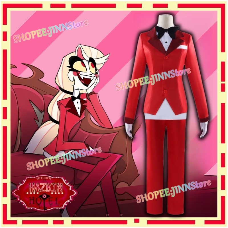 - JINN - CHARLIE MORNINGSTAR VOX Cosplay Costume Set HAZBIN HOTEL ...