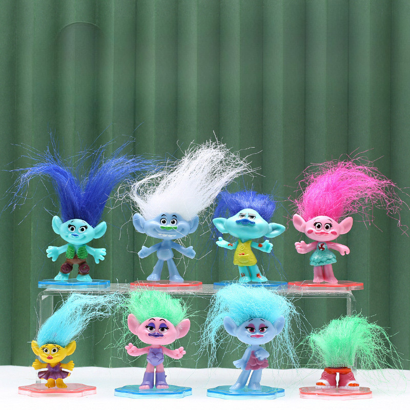 6/8/12 Pcs/Set Trolls Poppy Branch Biggie Cooper Guy Diamond Trolls ...