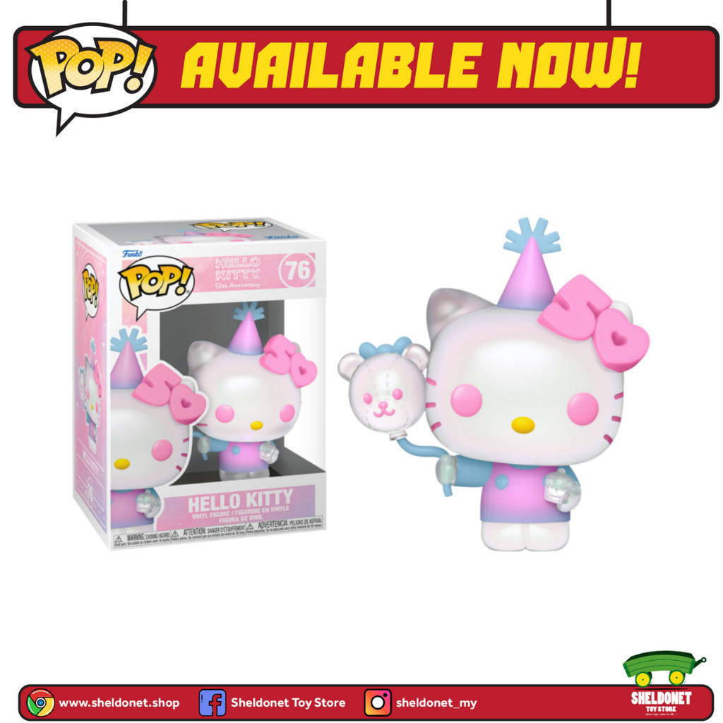 Funko Pop Sanrio Hello Kitty 50th Anniversary Hello Kitty With Balloons Shopee Malaysia 9836