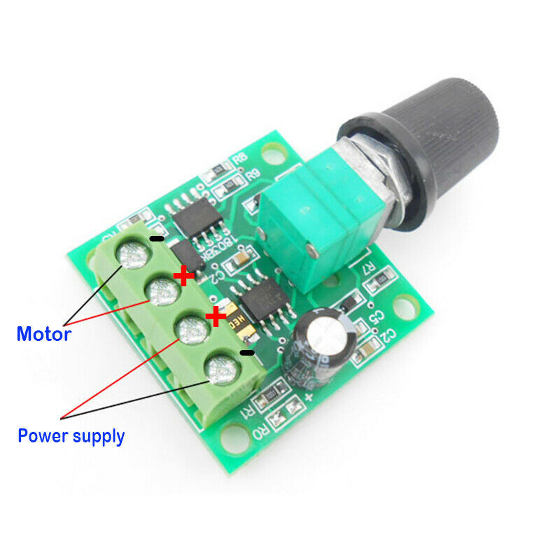 Mini PWM DC Motor Speed Controller DC 1.8V 3V 5V 6V 12V 2A Micro Speed ...