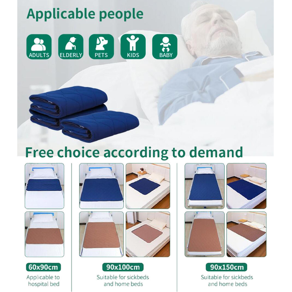 Thicken Waterproof Bed Sheet Mattress Protector Incontinence Machine ...