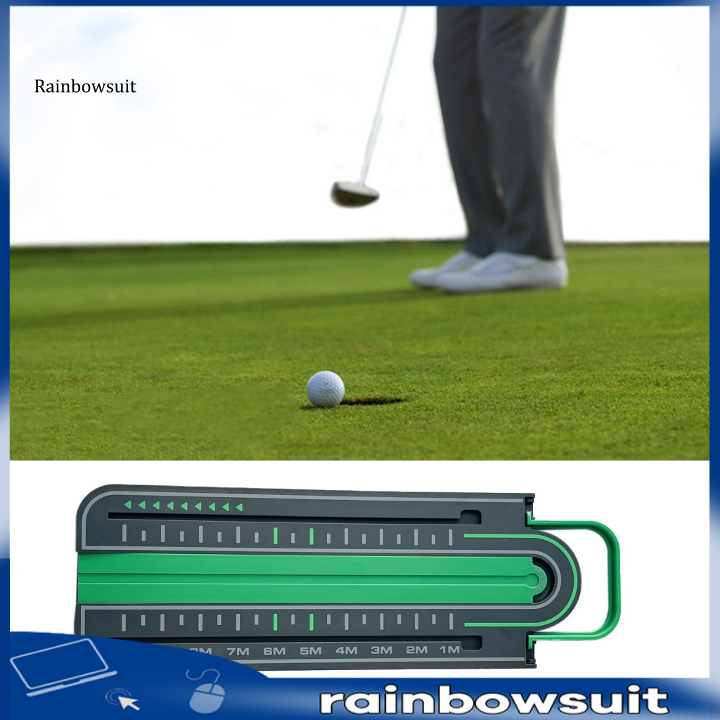 [RB] Portable Golf Putting Mat Golf Accuracy Trainer Pro Golf Putting