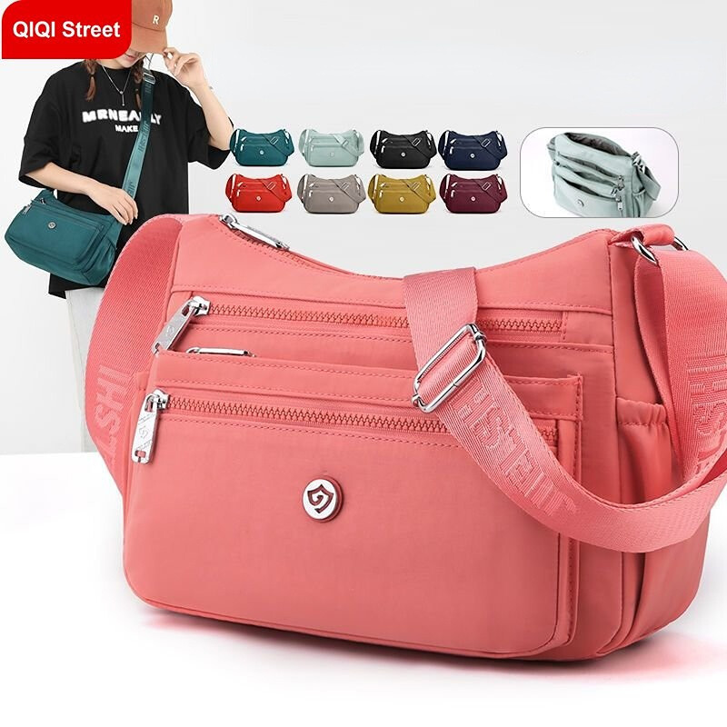 Fashion Woman Bag Cloth Bag Multi-layered Shoulder Bag For Mother 