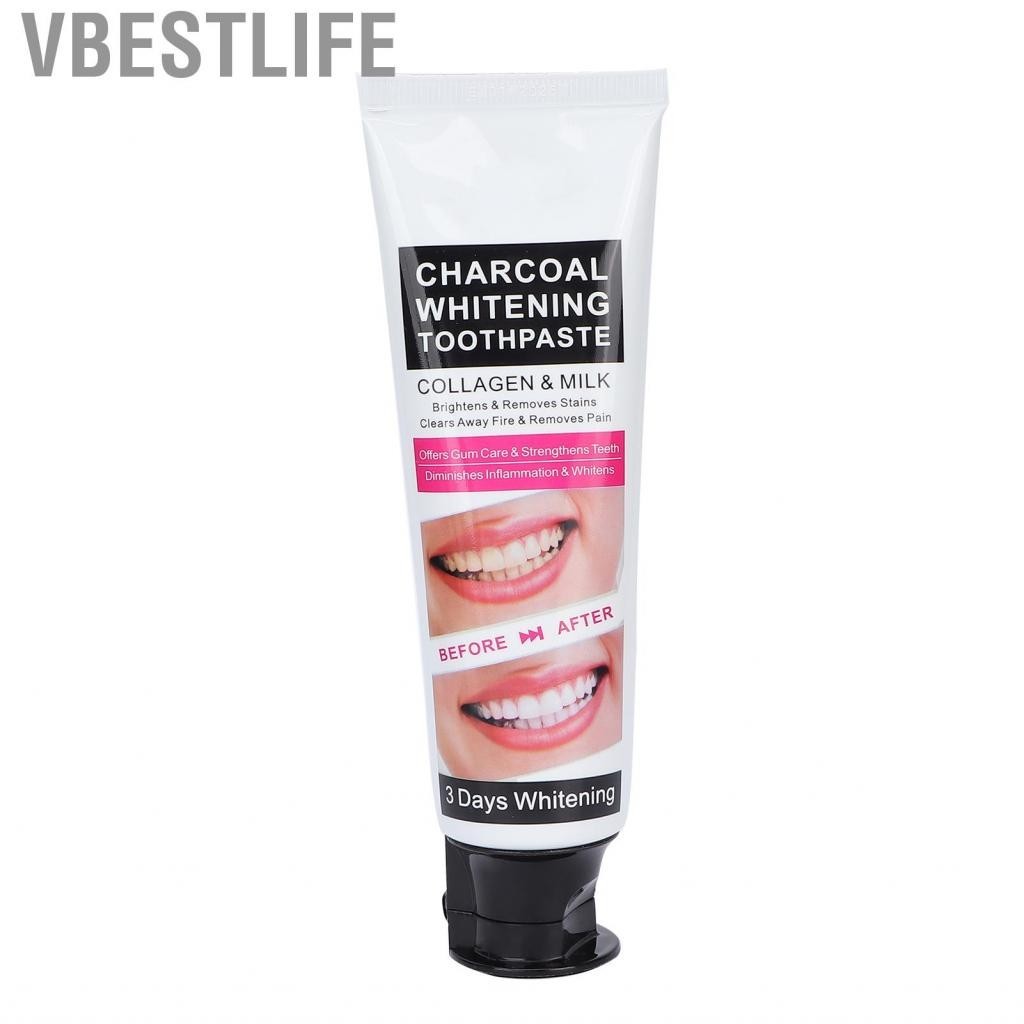 VBESTLIFE Charcoal Toothpaste Bleeding Gums Relief Cavity Protection