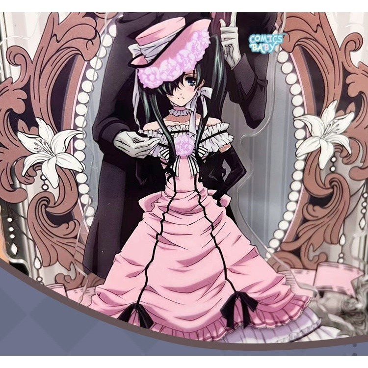 Wudu Anime Black Butler robin High Match cosplay Costume Charles Young  Master Shire Women's Clothing pink dress wig shoes  | Shopee  Malaysia