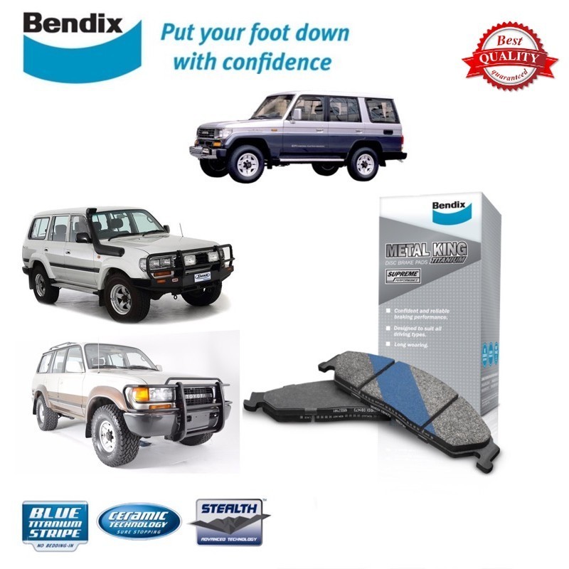 Original Bendix DB1199MKT Front Brake Pad - Toyota L/Cruiser FJ80 ...