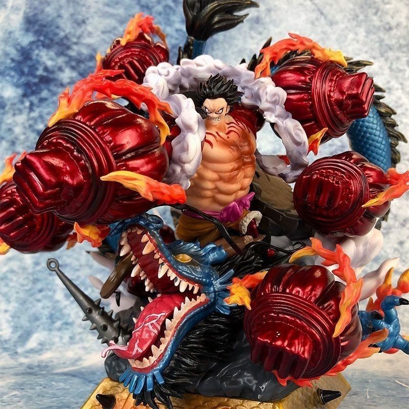 One Piece Figure Dragon Luffy Fourth Gear Luffy Ape King Crow Cannon VS ...