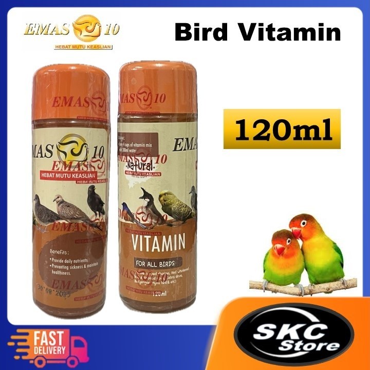 Bird Vitamin 120ml Bird Food Bird Supplement Emas 10 Sesuia Untuk Semua Burung Shopee 7728