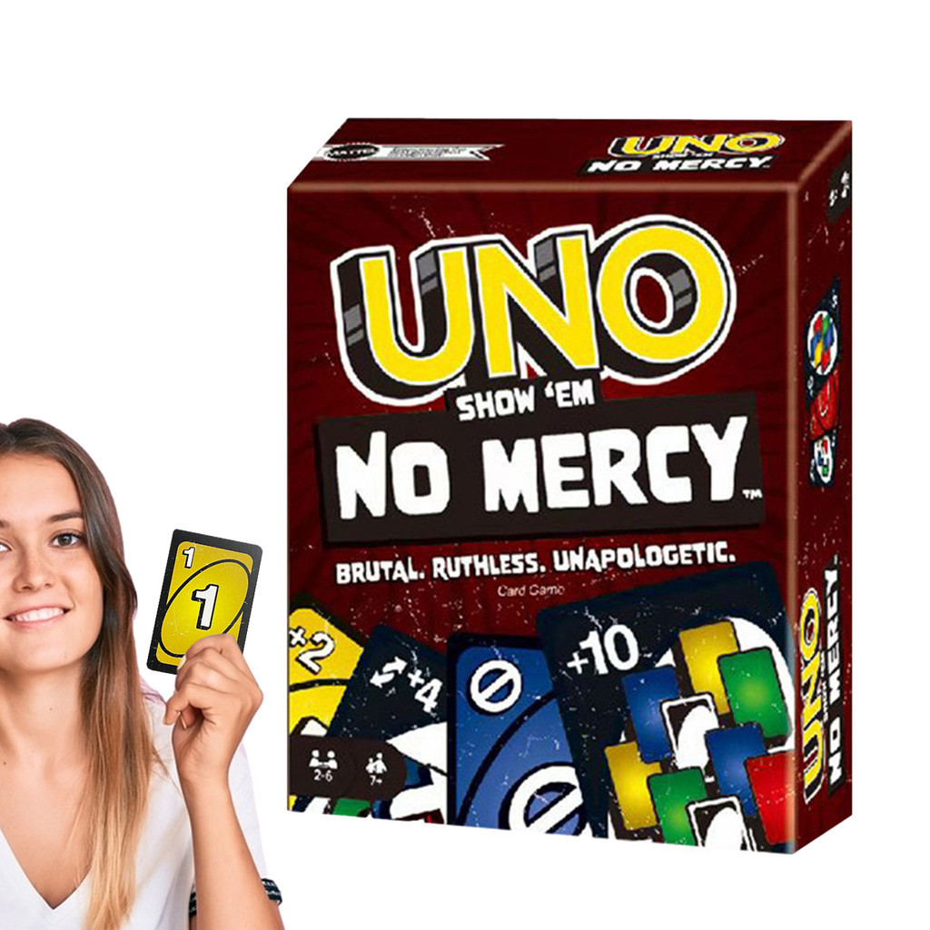 NO MERCY UNO Matching Card Game Multiplayer Family Party Boardgame Funny  Friends Entertainment Poker | Shopee Malaysia