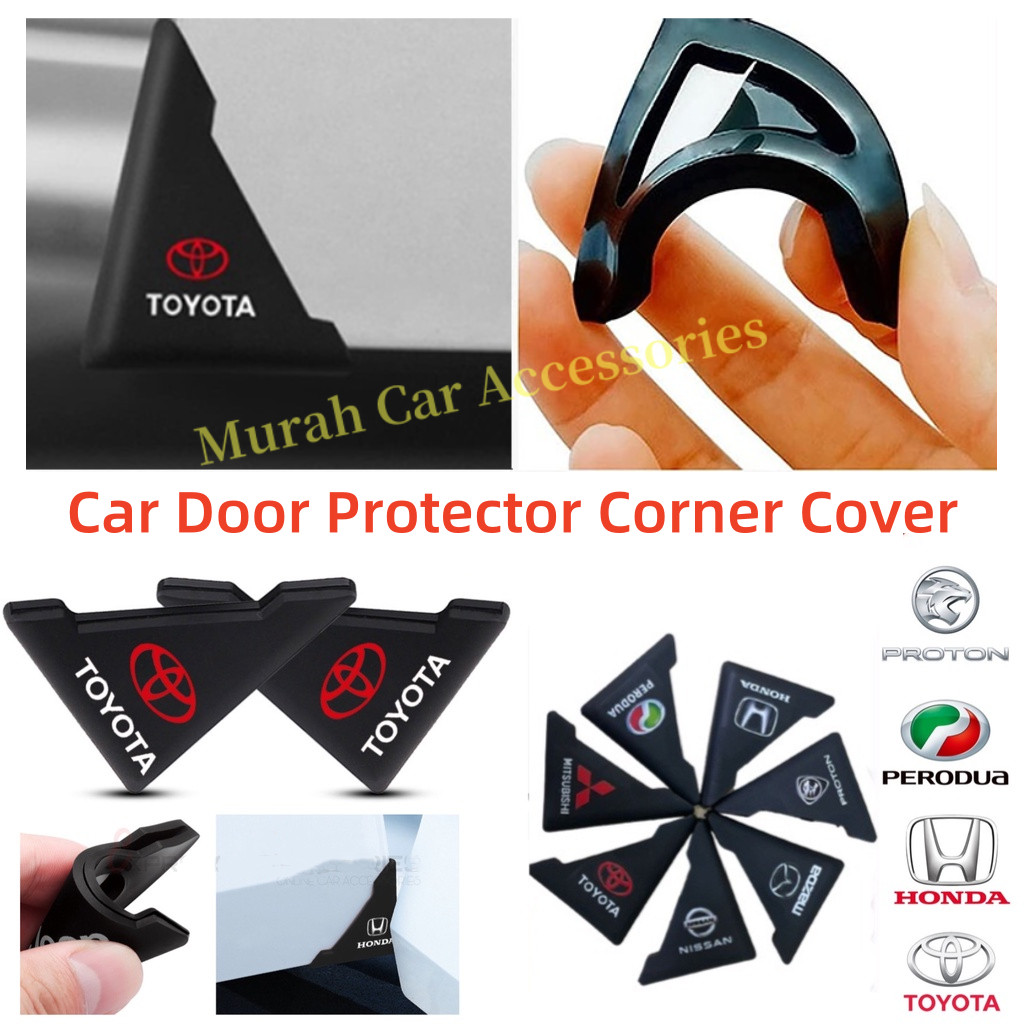 [2 PCS] Car Door Corner Cover Bumper Anti Collision Protector Sticker ...
