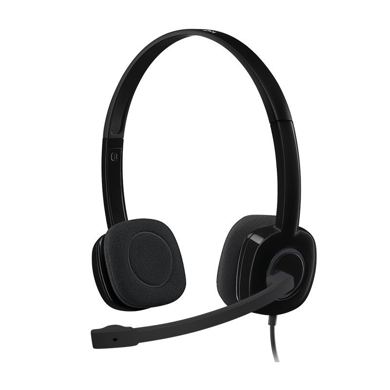LOGITECH Headset Headset H151 with In-line Controls & Stereo Sound for ...