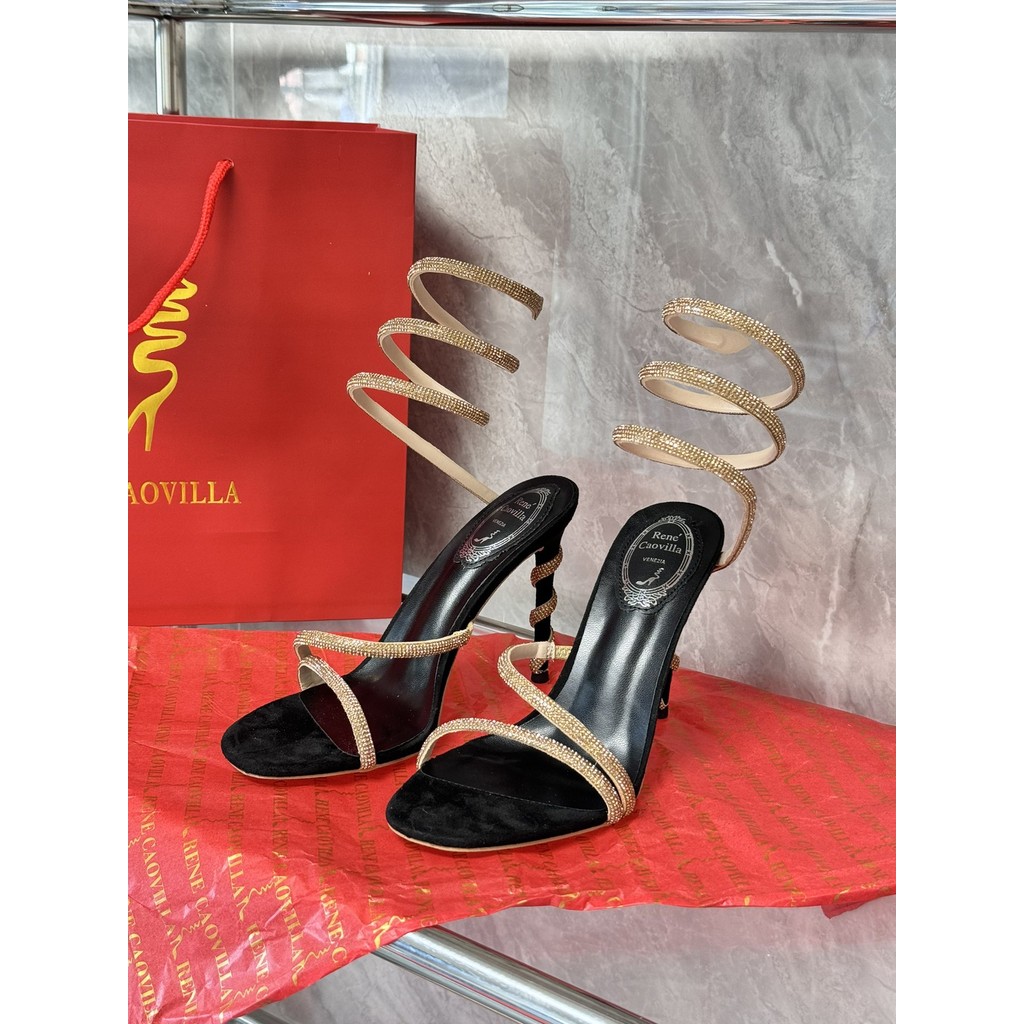 Rc rc Rhinestone Snake-Shaped Winding Open-Toed Sexy Celebrity Strap ...