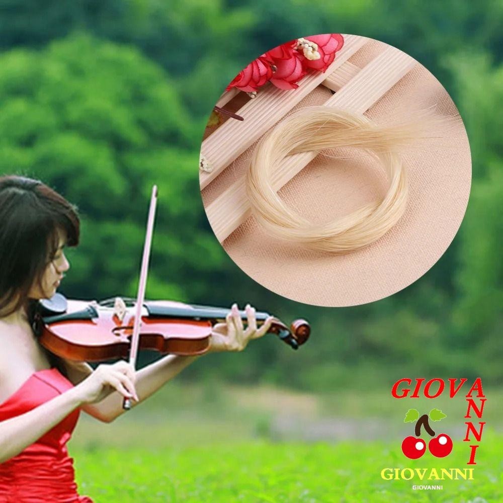 GIOVANNI Natura Viola Bow Horse Hair, Violin Parts Natural Color