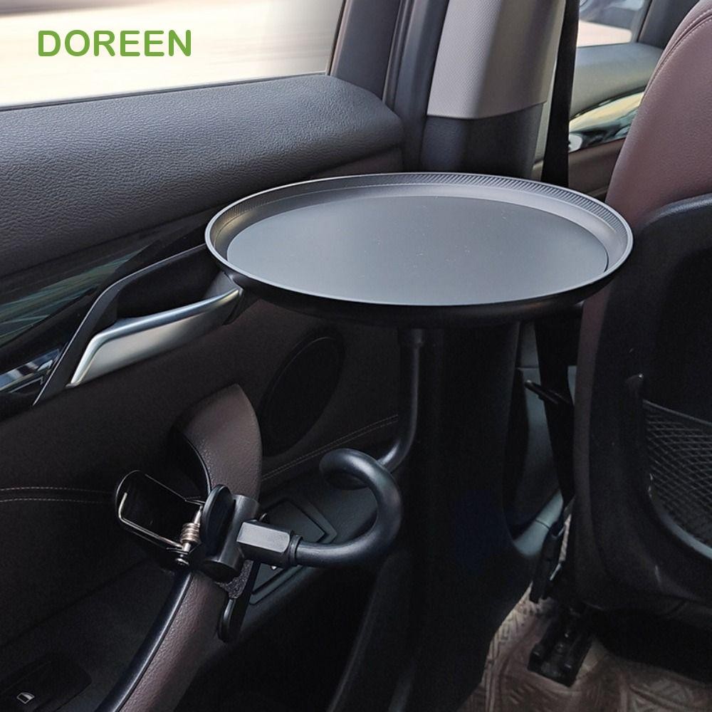 DOREEN Car Cup Holder Tray, with Clamp Adjustable Car Swivel Tray ...