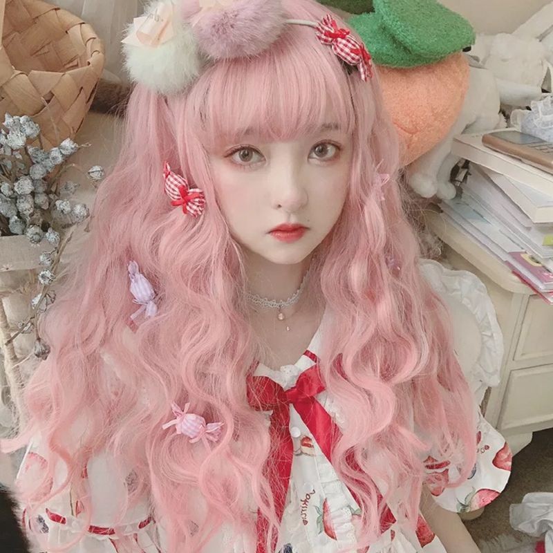 Review from Harajuku Lolita long roll air bangs wig YV40116