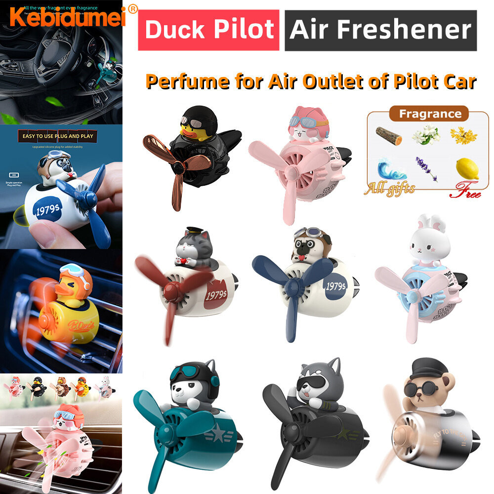 Cartoon Car Fragrance Auto Air Freshener Cool Cartoon Bear Pilot ...